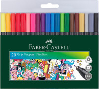 Fineliner FINEPEN Grip Black Edition 0,4 mm - 20er...