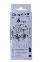 GRAPHIT 6er Set Pigmentliner ( 005 0.1 0.2 0.3 0.5 0.8) -...