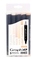 Layoutmarker GRAPHIT Classic 5er Set - Hauttöne