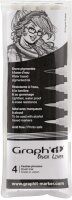 GRAPH IT 4er Set Pinsel-Pigmentliner