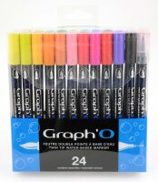 GRAPHO Pinselmarker 24er Set