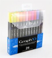 GRAPHO Pinselmarker 24er Set