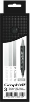 Layoutmarker GRAPHIT Classic 3er Set - neutral Grau