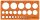 Kreisschablone, 225 x 100 mm, 35 Kreise Ø 1 mm - 36 mm