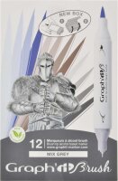 Layoutmarker GRAPHIT Sketch Brush & extra fine 12er...