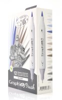 Layoutmarker GRAPHIT Sketch Brush & extra fine 12er...
