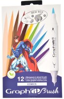 Layoutmarker GRAPHIT Sketch Brush & extra fine 12er...