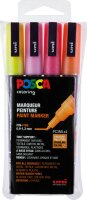 Marker POSCA PC-3ML fein Rundspitze 0,9-1,3 mm - 4er Etui...