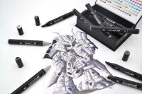 Layoutmarker GRAPHIT Classic 12er Set - Neutral Grey