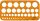 Kreisschablone, 260 x 130 mm, 45 Kreise Ø 1 mm - 36 mm