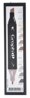 Layoutmarker GRAPHIT Classic 12er Set - Mix Greys