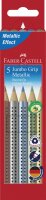 Buntstift Jumbo GRIP - 5er Etui Metallic