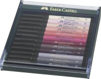 Tuschestift Pitt Artist Pen Brush Portraitfarben - 12er Etui