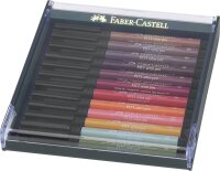 Tuschestift Pitt Artist Pen Brush Erdfarben - 12er Etui