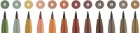 Tuschestift Pitt Artist Pen Brush Erdfarben - 12er Etui