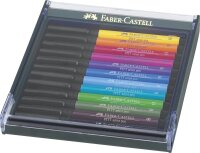 Tuschestift Pitt Artist Pen Brush Basisfarben - 12er Etui