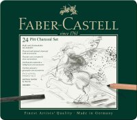 PITT Charcoal Set - 24er Metalletui