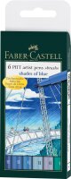 Tuschezeichner PITT ARTIST PEN Blue, sortiert, 6er Etui