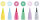 Tuschestift Pitt Artist Pen Brush Pastellfarben - 6er Etui