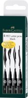 Tuschestift PITT ARTIST PEN schwarz -  4er Etui Brush,...