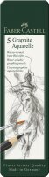 Aquarellbleistift Graphite Aquarelle - 5er Metalletui