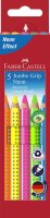 Buntstift Jumbo GRIP - 5er Etui Neon