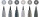 Tuschestift PITT ARTIST PEN Brush 6er Etui - Shades of grey