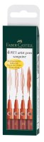 Tuschestift PITT ARTIST PEN rötel 4er Etui -...
