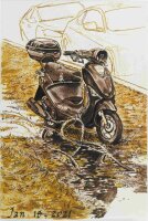 Tuschestift Pitt Artist Pen sepia Spitzen S, F, M, B - 4er Etui