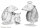 Bleistift Castell 9000 - 8B-2H, 12er Art Metalletui