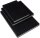 Skizzenbuch Ganzefalin <A3, 30 x 38 cm, 120g/qm - 136 Seiten schwarzer Einband