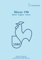 Skizzenblock 190 g/qm, A4 - 50 Blatt