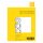 Schulzeichenkarton A4, 190 g/qm, blanko, Randdruck und Schul-Schriftfeld, 250 Blatt