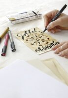 Tuschestift Pitt Artist Pen Calligraphy 2,5 mm - 4er Etui Colours