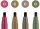 Tuschestift Pitt Artist Pen Calligraphy 2,5 mm - 4er Etui Colours