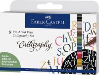 Tuschestift Pitt Artist Pen Calligraphy 2,5 mm - 8er Etui...