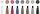 Tuschestift Pitt Artist Pen Calligraphy 2,5 mm - 8er Etui sortiert