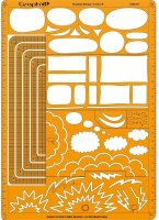 GRAPHIT Zeichenschablone für Comics Manga - Bubble B