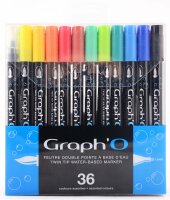 GRAPHO Pinselmarker 36er Set