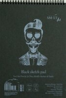 Spiralblock Authentic DIN A4 - schwarzes Papier, 30...