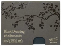 Postkarte A6 300 g/qm, matt,  schwarz - 24er...