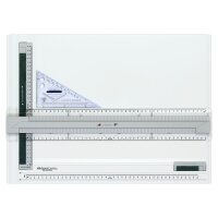 Standard-Zeichenplatte TK System A3 mit Zeichendreieck