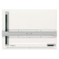 Standard-Zeichenplatte TK System A3 mit Zeichendreieck