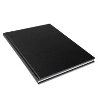 Skizzenbuch Ganzefalin A4 - 256 Seiten, 100g/qm - schwarz