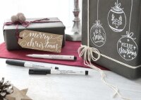Tuschestift Pitt Artist Pen black&white - 4er Etui verschiedene Spitzen