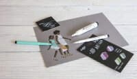 Tuschestift Pitt Artist Pen black&white - 4er Etui verschiedene Spitzen
