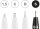 Tuschestift Pitt Artist Pen black&white - 4er Etui verschiedene Spitzen