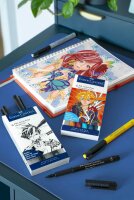 Tuschestift Pitt Artist Pen Shonen - 6er Etui sortiert