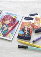 Tuschestift Pitt Artist Pen Manga Kaoiro - 6er Etui sortiert