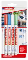 Kreidemarker 4085 Rundspitze 1-2 mm - 4er Etui Grundfarben
